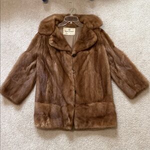 Elegant Brown Teddy Jacket